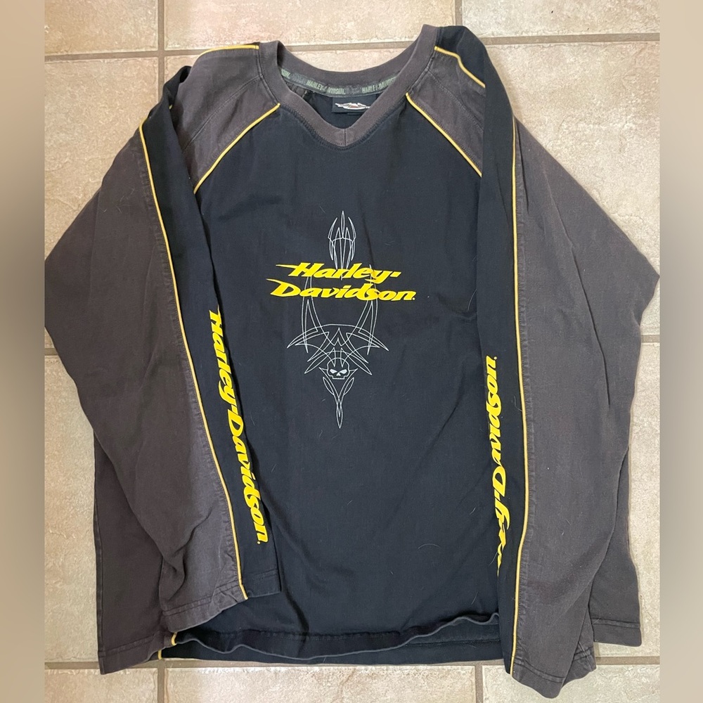 Long sleeve vintage men’s Harley Davidson Shirt